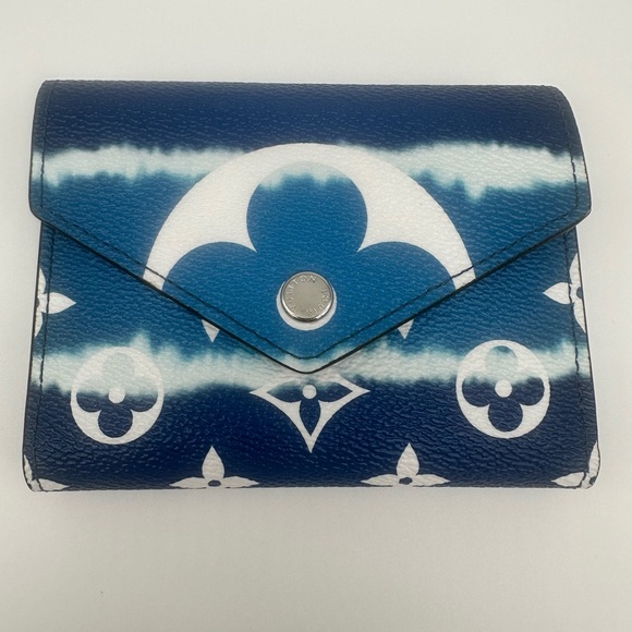 Louis Vuitton Escale Victorine Wallet Blue Monogram Flower - Picture 1 of 12